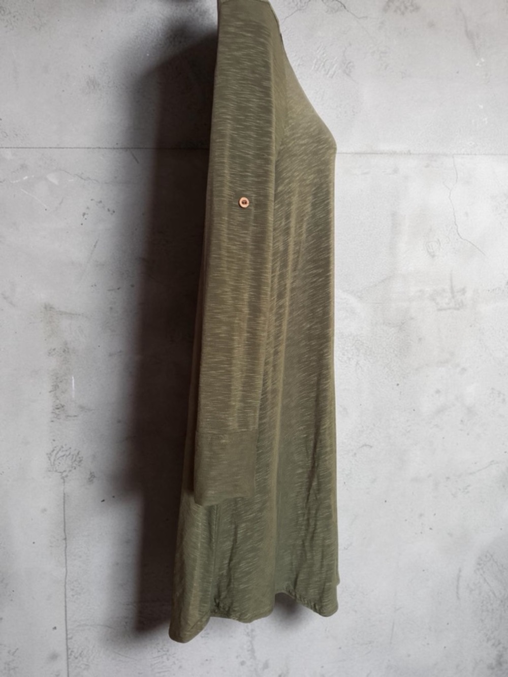 Altar’d Olive Green Long Sleeve Knit Swing Dress -Size Small - Picture 3 of 9